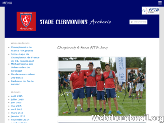 stadeclermontois-archerie.fr website preview
