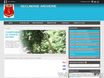 seclinoise-archerie.com website preview