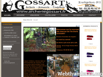 archeriegossart.fr website preview