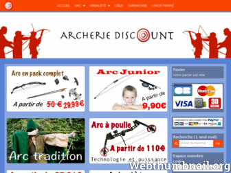 archerie-discount.com website preview