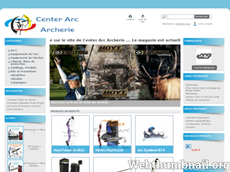 centerarc.fr website preview
