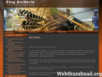 blog-archerie.com website preview