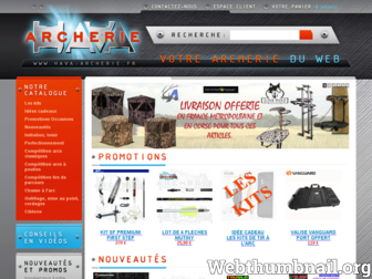 hava-archerie.fr website preview