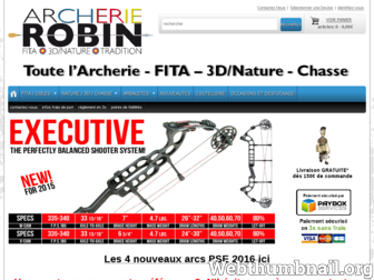 chezrobin-archerie.fr website preview
