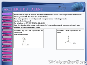 archeriedutalent.ch website preview