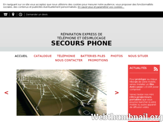 secoursphone.fr website preview