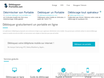 debloquer-portable.net website preview
