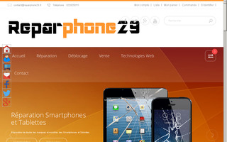 reparphone29.fr website preview