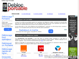debloc-portable.com website preview