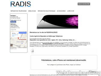 radisvalence.fr website preview