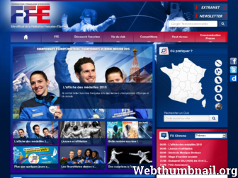 escrime-ffe.fr website preview