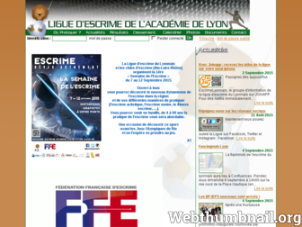 escrime-ligue-lyon.asso.fr website preview