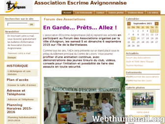 escrimeavignon.com website preview