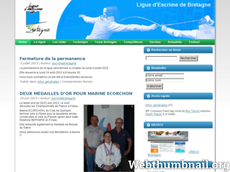 escrimebretagne.fr website preview