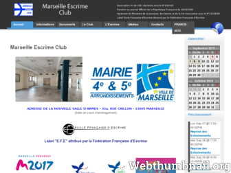 marseille-escrime.com website preview