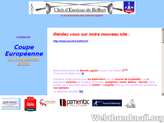 belfort.escrime.free.fr website preview