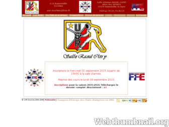 usr.escrime.free.fr website preview