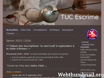 tuc-escrime.com website preview