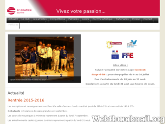 escrime-saintgratien.org website preview