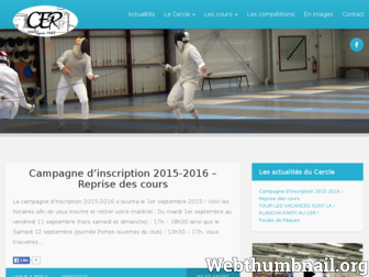 escrimelarochelle.fr website preview