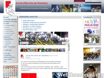 chambery.escrime.free.fr website preview