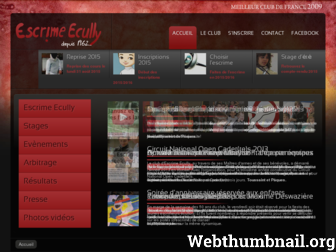 escrime-ecully.net website preview