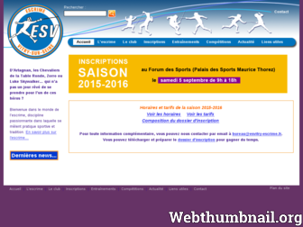 esvitry-escrime.fr website preview