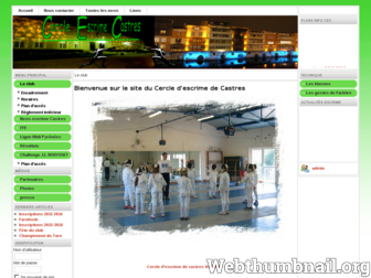 escrimecastres.free.fr website preview