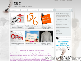 escrime-cergy.fr website preview