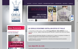 escrime-chatillon.fr website preview