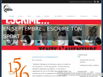 escrime-parmentier.fr website preview