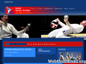 nevers-escrime.fr website preview