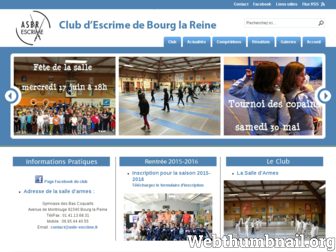 asbr-escrime.fr website preview