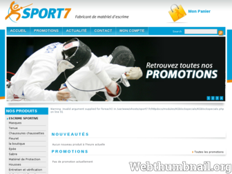 sport7.fr website preview