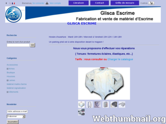 glisca-escrime.com website preview
