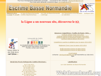 ligue-escrime-basse-normandie.fr website preview