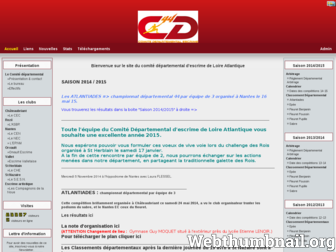 cd44-escrime.fr website preview