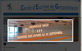 escrime-geis.fr website preview
