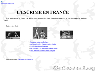 escrimeurs.chez.com website preview