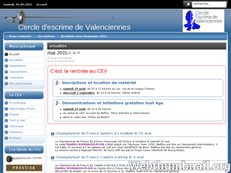 escrime-valenciennes.fr website preview