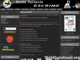 stadepoitevin-escrime.fr website preview