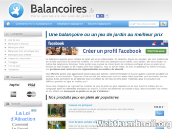 balancoires.fr website preview