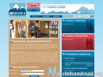 jobmontagne.fr website preview