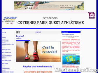 csternes.athle.org website preview