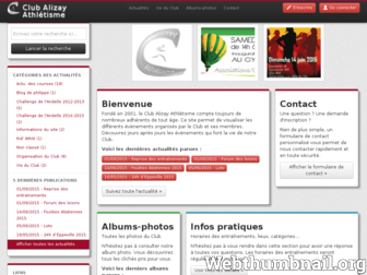 alizayathletisme.com website preview