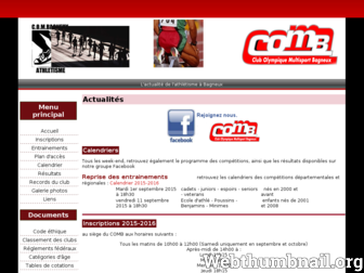 bagneux.athletisme.free.fr website preview