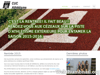 cucathletisme.org website preview