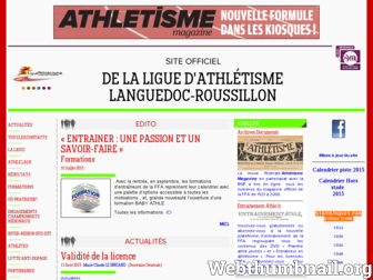 lalr.athle.org website preview