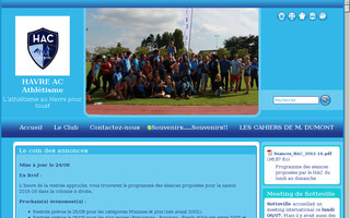 hacathletisme.com website preview