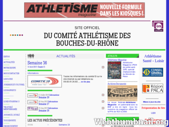 comite13athletisme.athle.org website preview